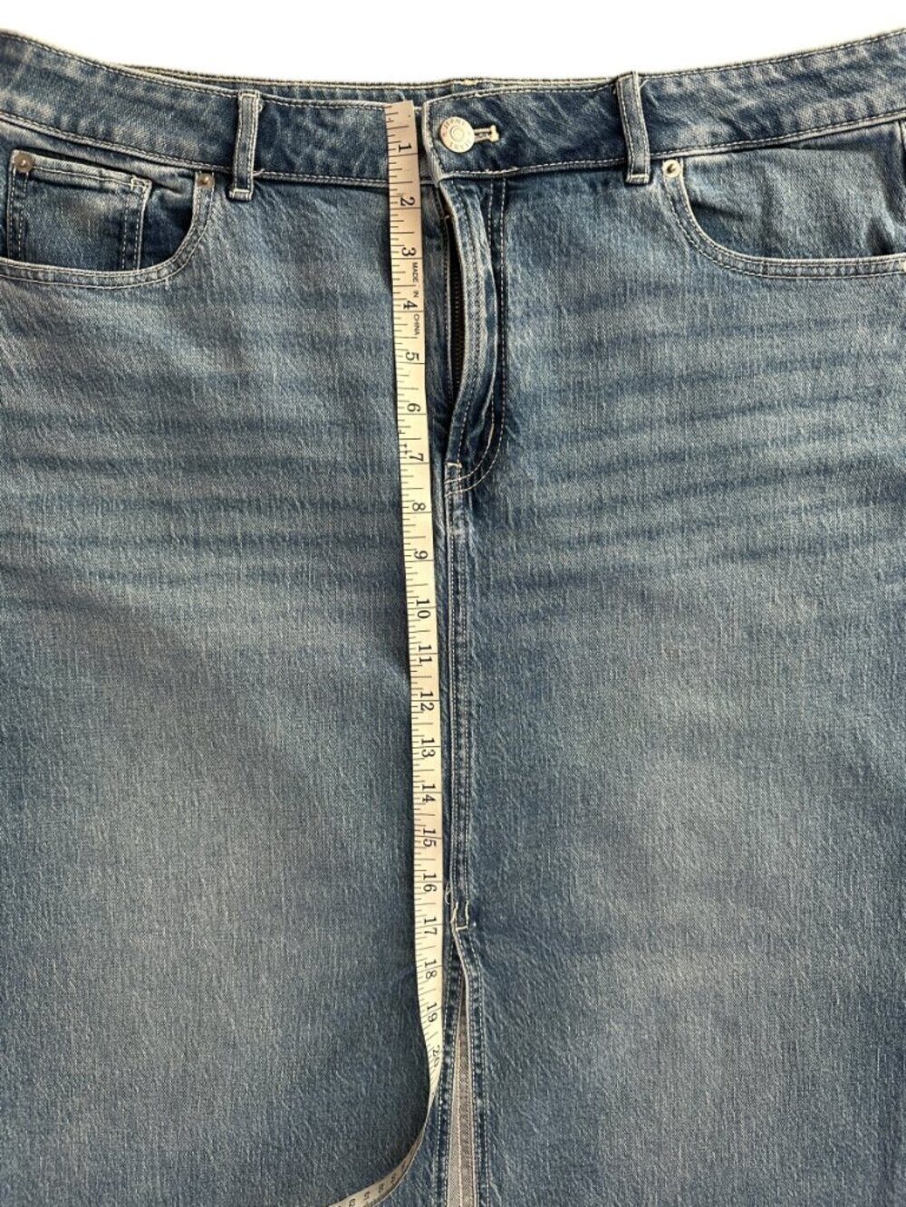 Reitmans Denim Maxi Skirt | Size 32 | High-Rise - Picture 5 of 12